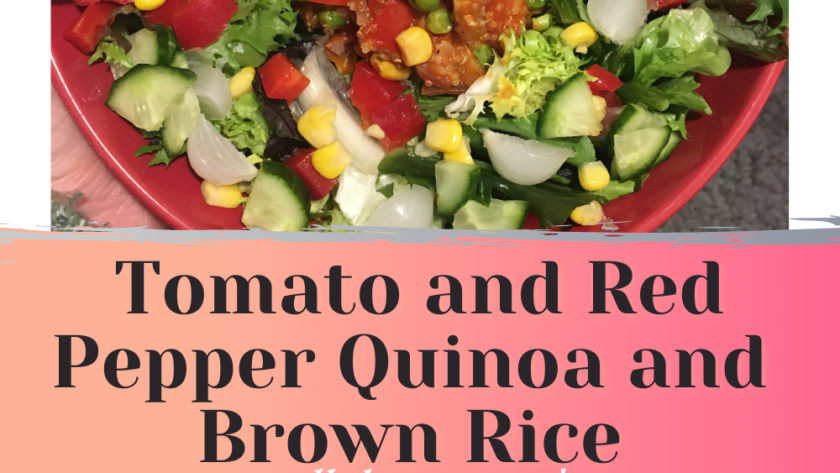 Quinoa salad tomato and red pepper